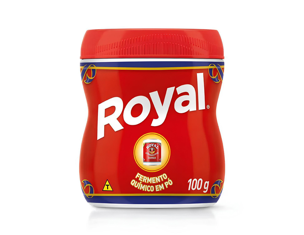 FERMENTO EM PÓ QUÍMICO TRADICIONAL ROYAL 100 G (CX 72 UN)